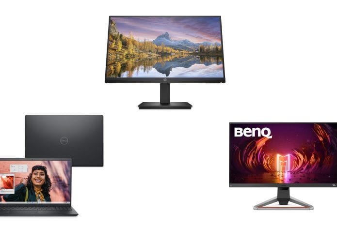 Notebooks e monitores em oferta
