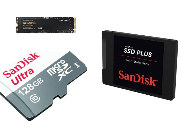 SSD e micro SD em oferta