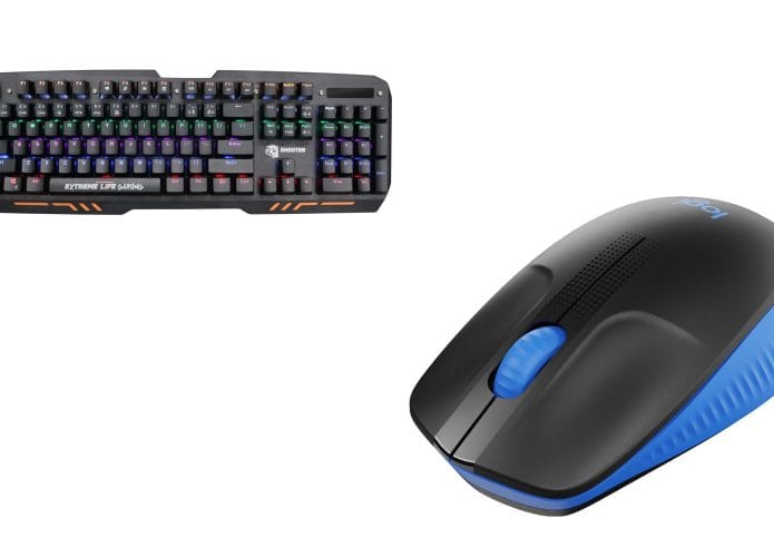 Teclados e mouses em oferta