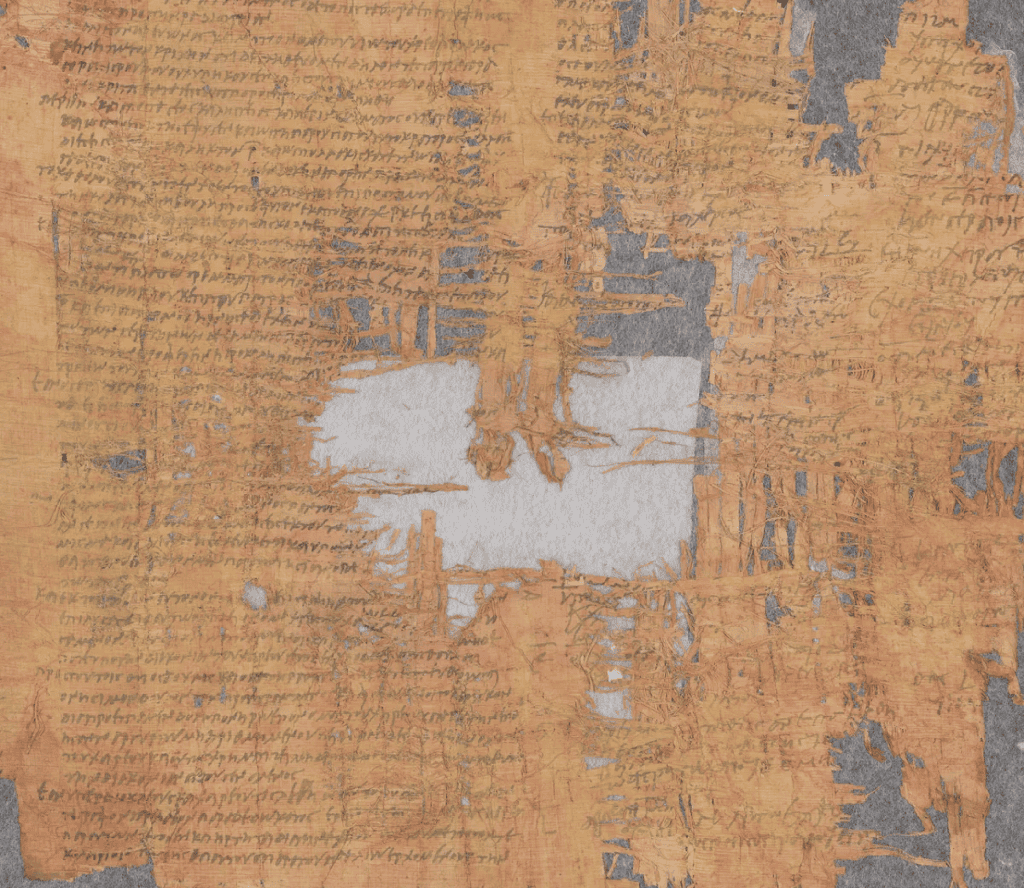 Papiro encontrado em Israel, relatando um julgamento romano