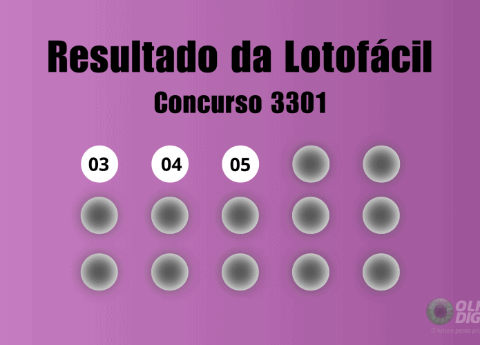 Resultado Lotofácil 3301