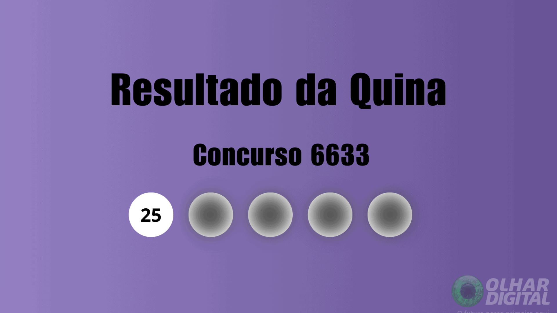 Resultado Quina concurso 6633