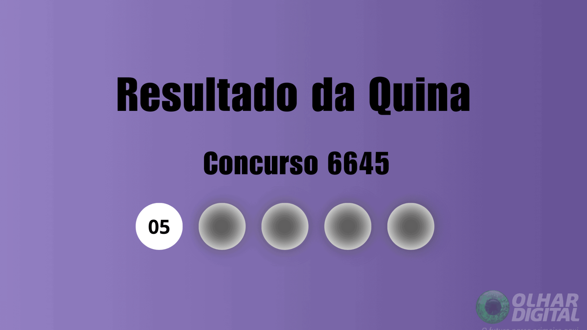 Resultado Quina 6645