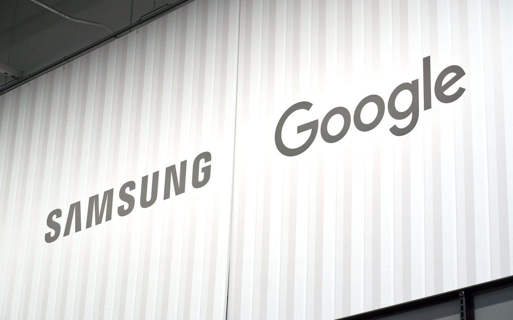 Logos de Samsung e Google
