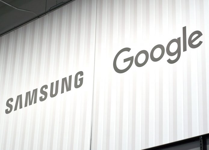 Logos de Samsung e Google
