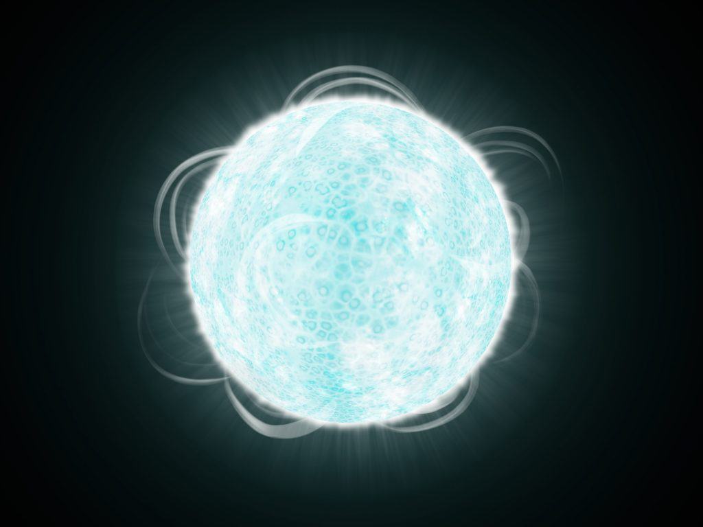 Ilustração de estrela anã branca