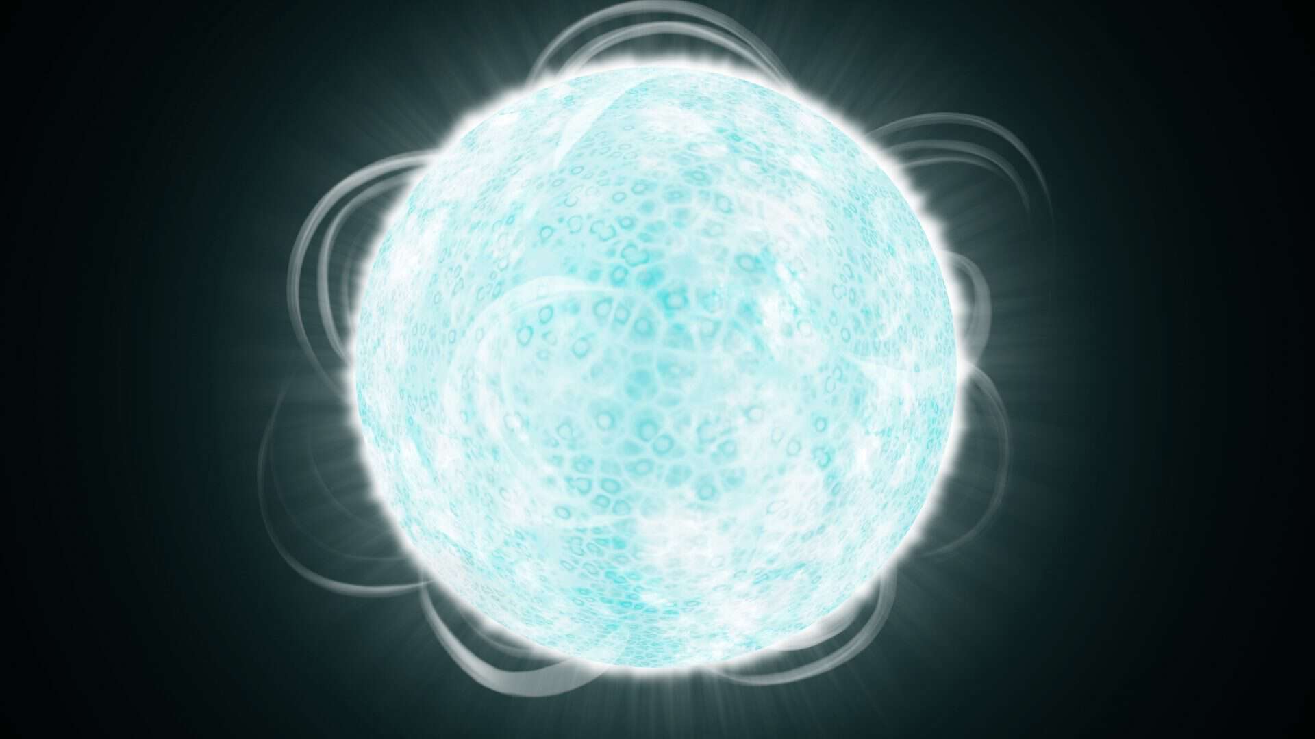 Ilustração de estrela anã branca