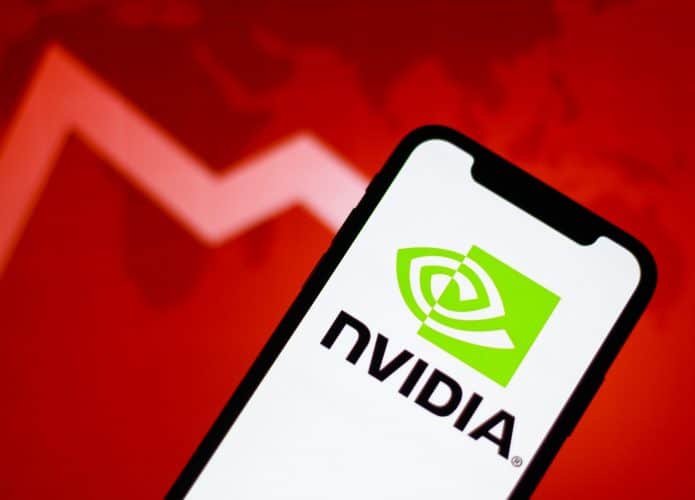nvidia em queda