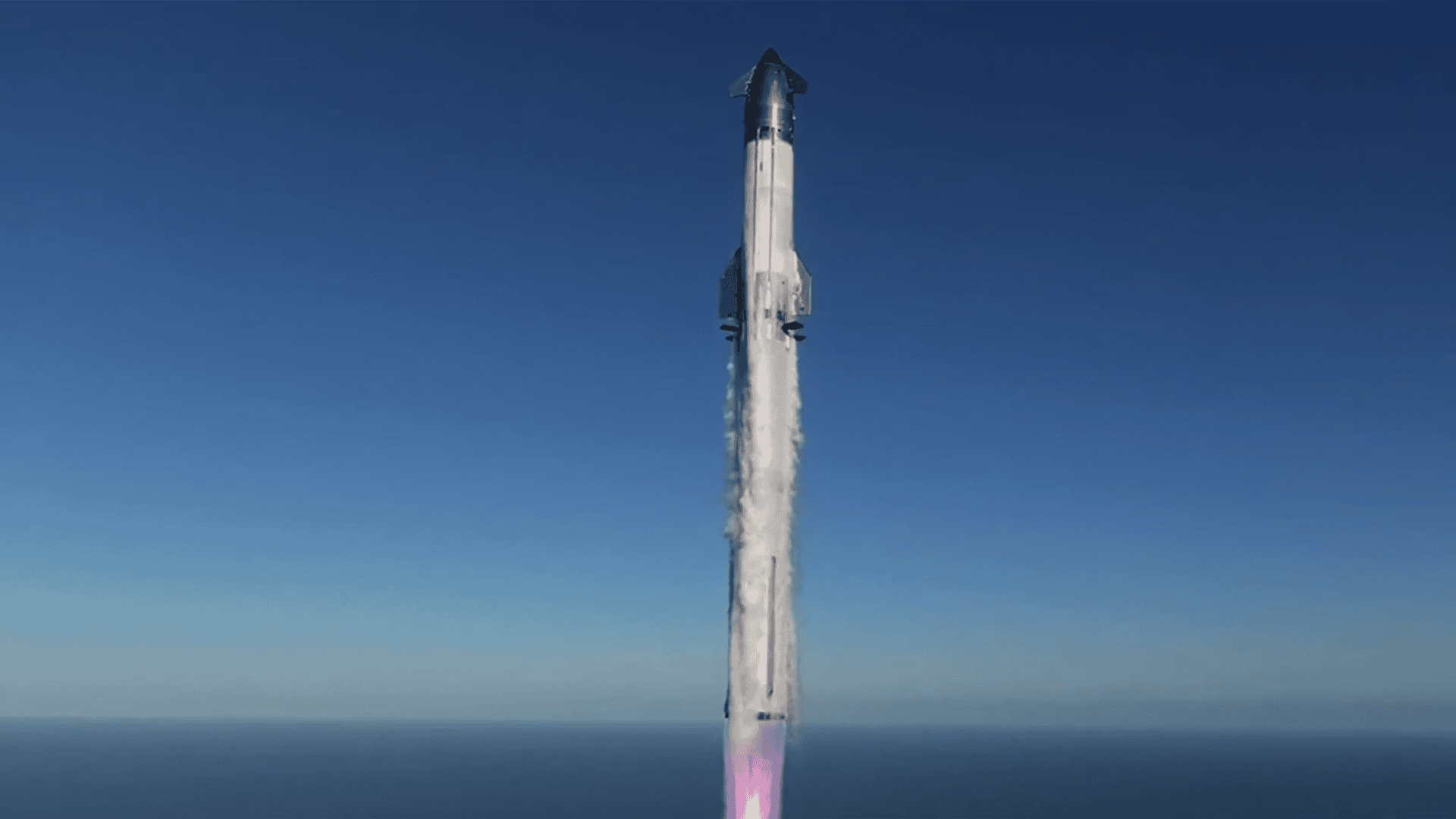 Starship decolando