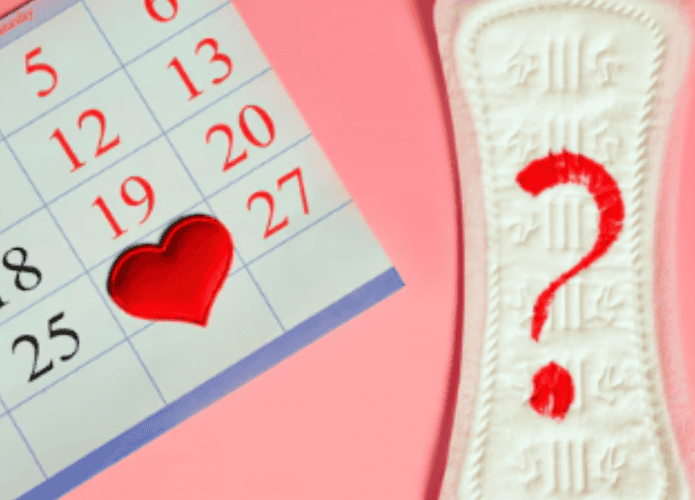 Absorvente e um calendário