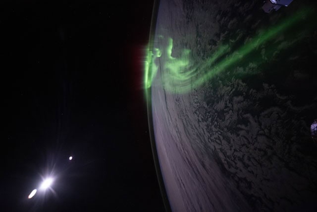 foto da aurora austral 2 feita na ISS