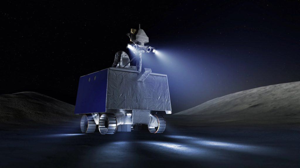 Ilustração do rover Viper da NASA
