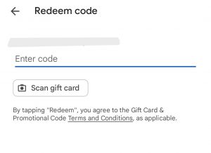 Como resgatar um código ou gift card na Google Play Store pelo PC e celular