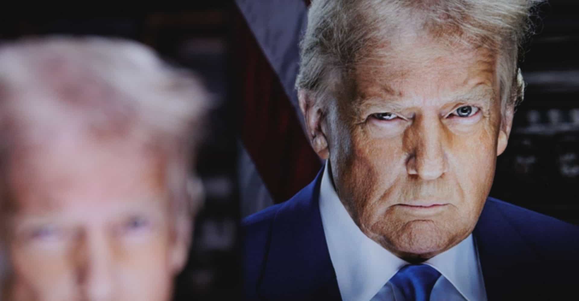 Retrato de Trump.