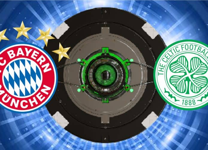 Escudos de Bayern de Munique e Celtic