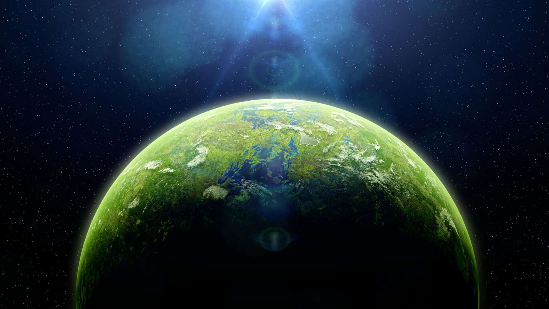 Exoplaneta com selva