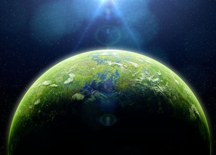 Exoplaneta com selva