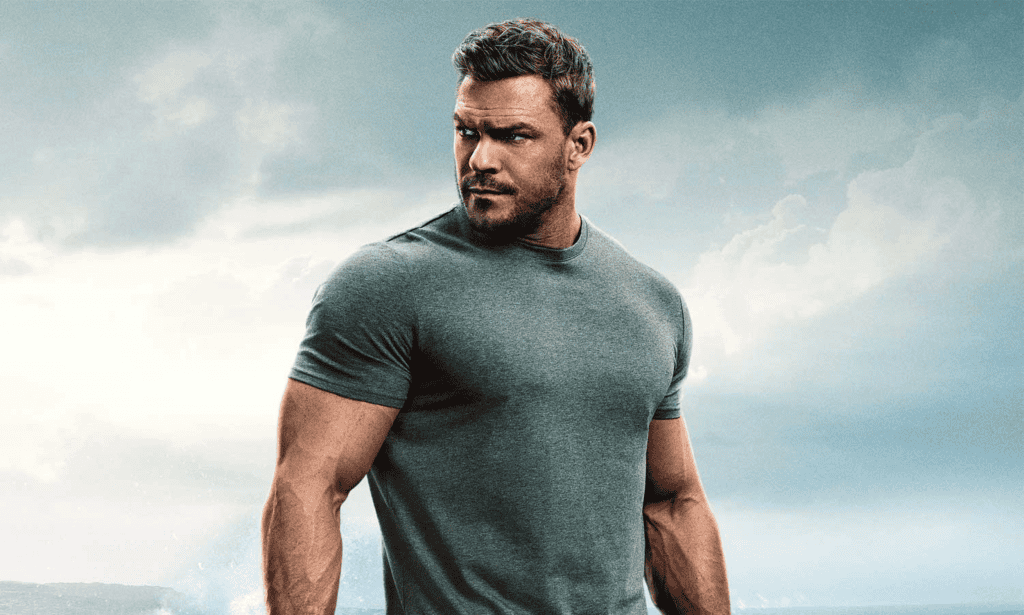 Alan Ritchson na 3ª temporada de Reacher