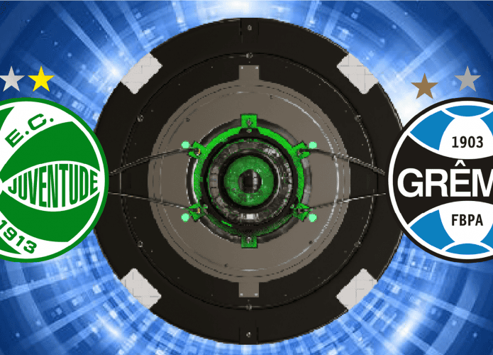 Escudos de Juventude e Grêmio