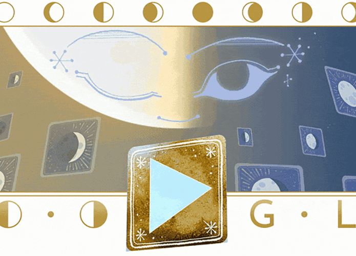 Abertura do jogo na página do Google