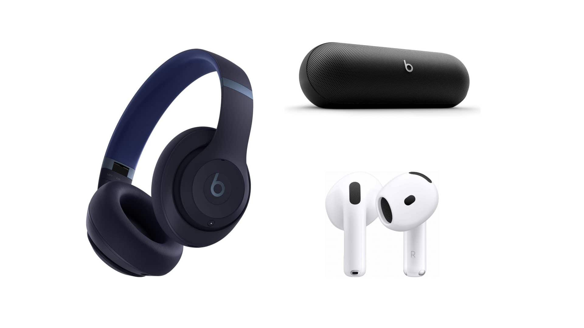 Fones e caixas Apple em oferta