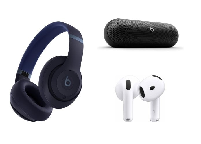 Fones e caixas Apple em oferta