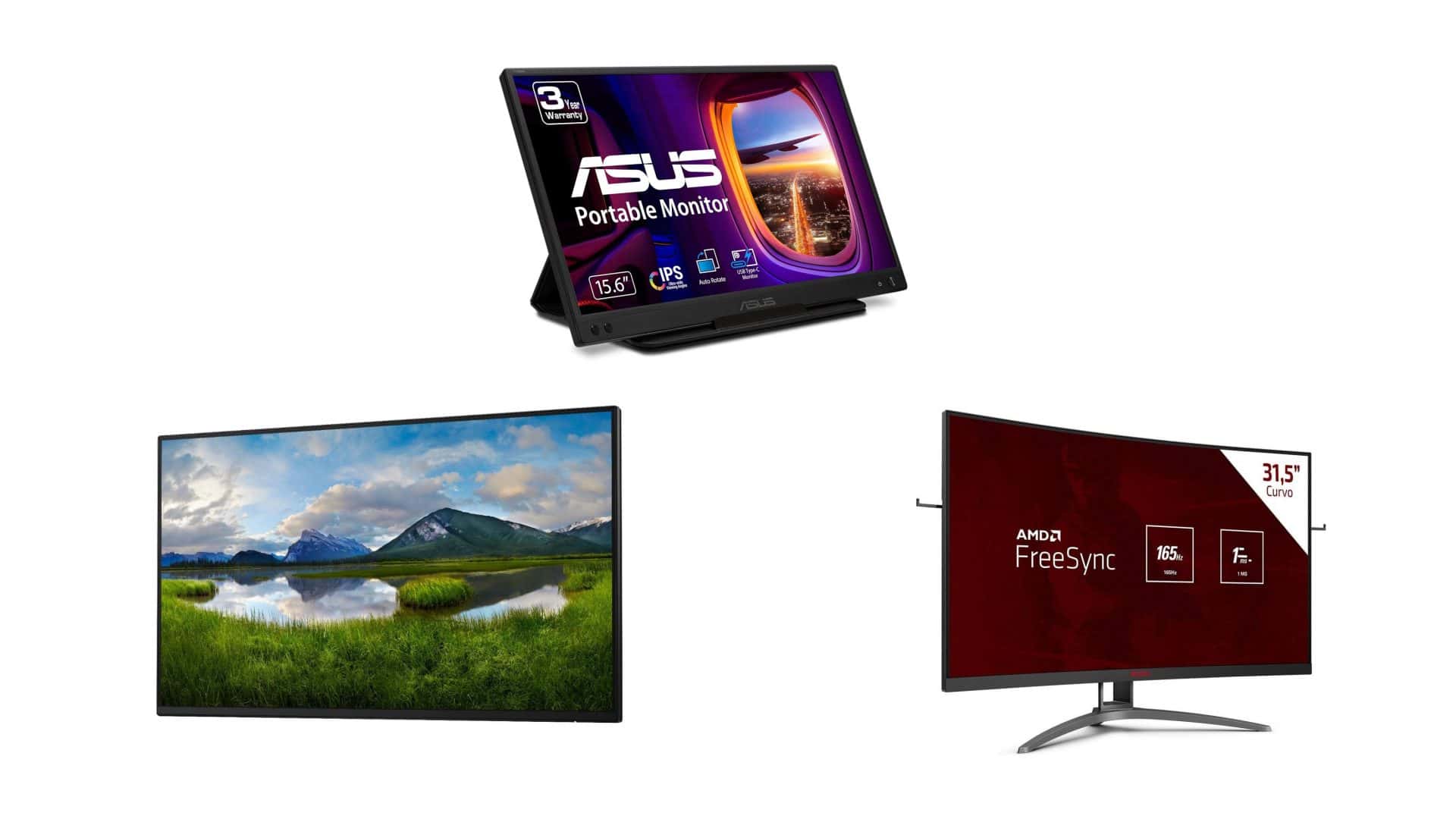 Monitores em oferta