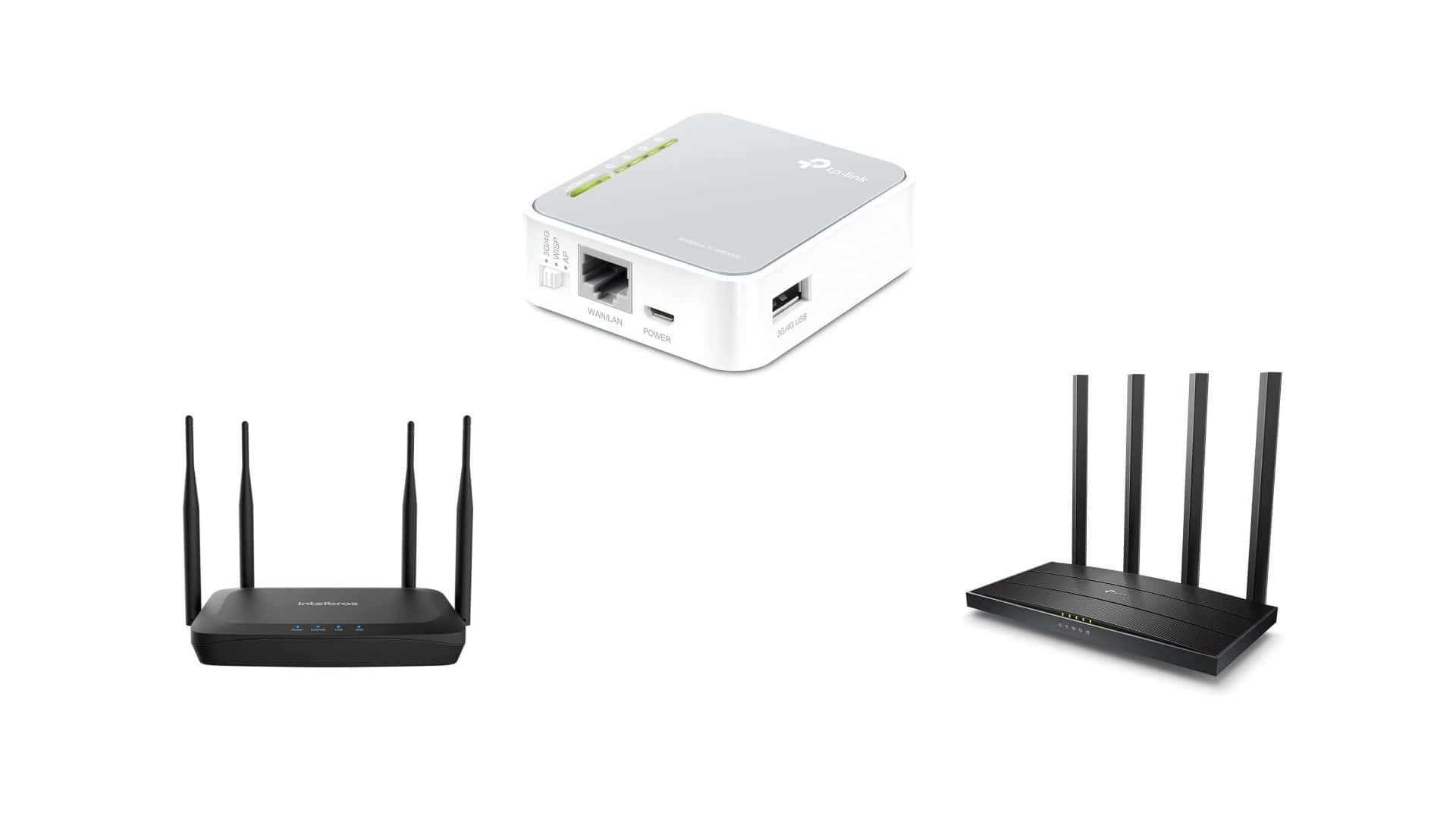 Roteadores e repetidores Wi-Fi em oferta