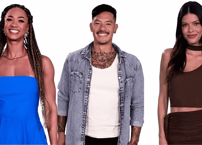 Aline, Guilherme e Vitória