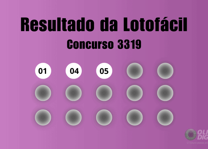 Lotofácil resultado 3319