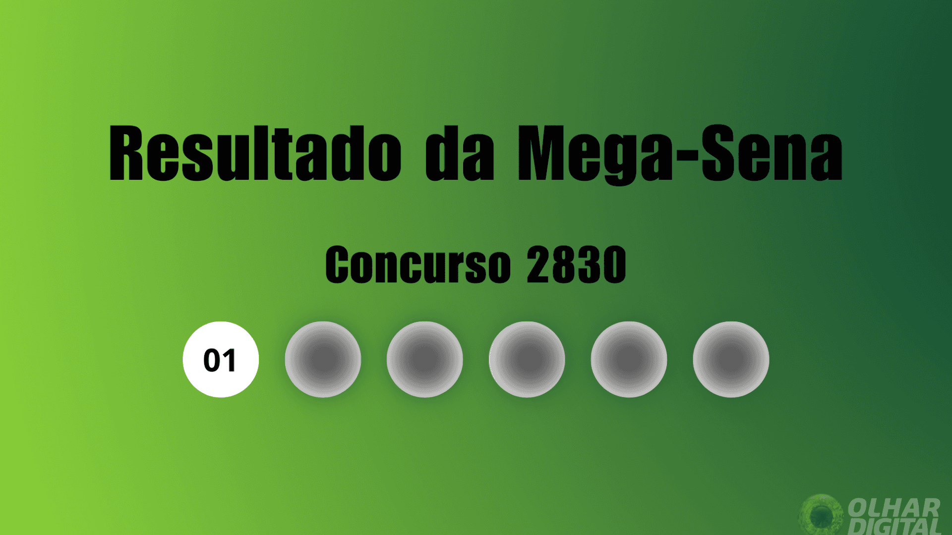 Resultado da Mega-Sena 2830
