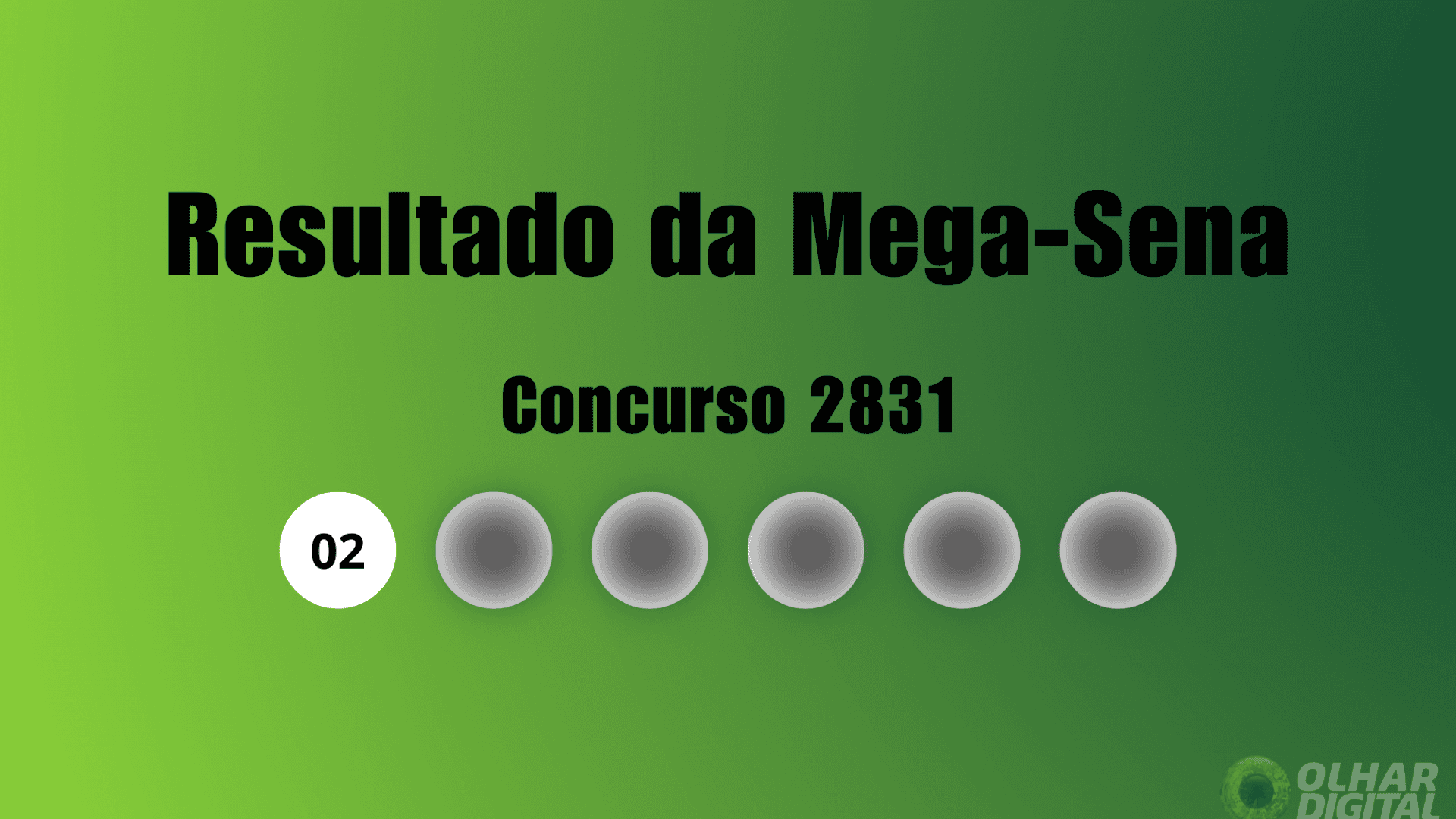 Resultado Mega-Sena 2831