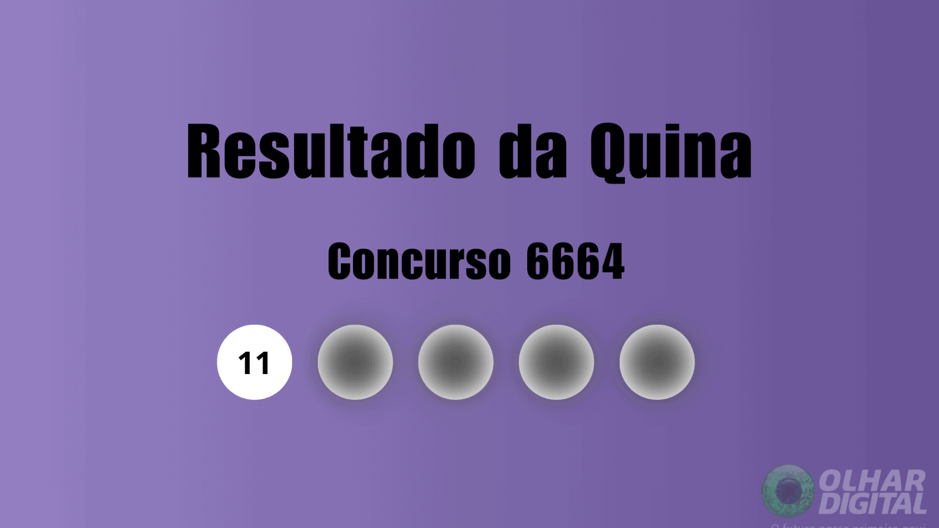 Resultado da Quina 6664