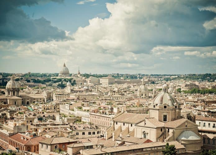 Vista aérea de Roma