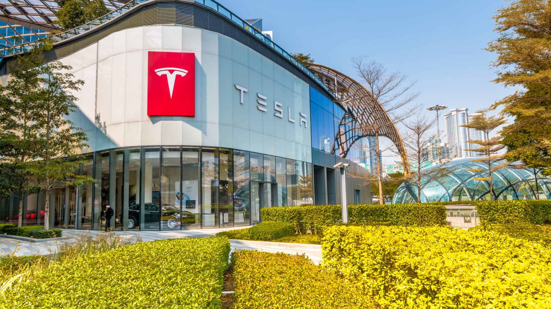 Loja da Tesla em Guangzhou, na China