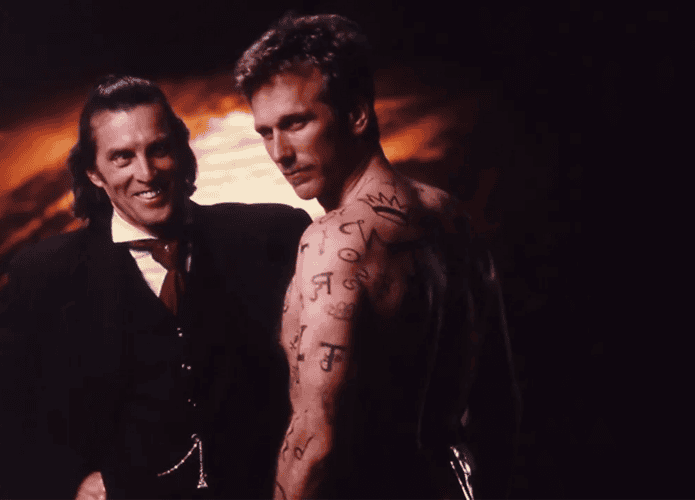 Capa da série Capa da série Brimstone (1998-1999) com os personagens principais na imagem