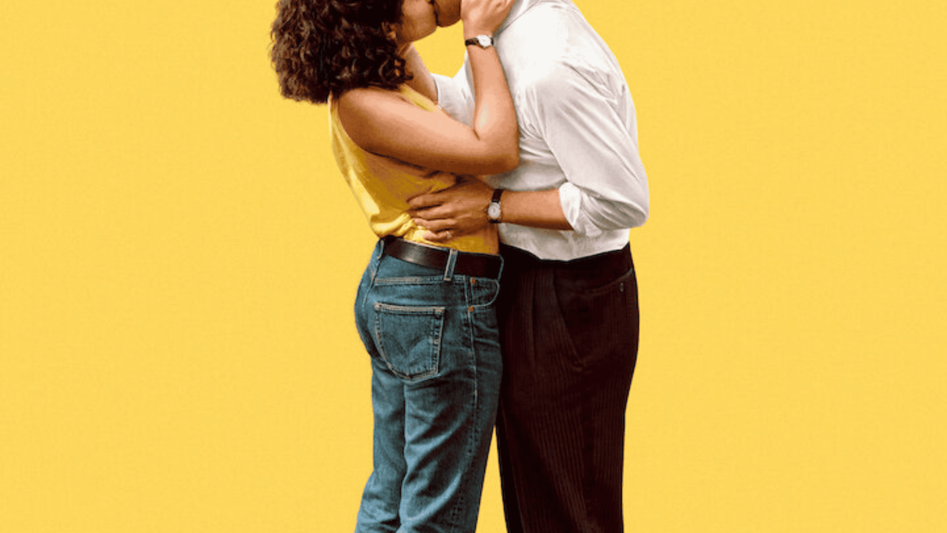dois jovens se beijando