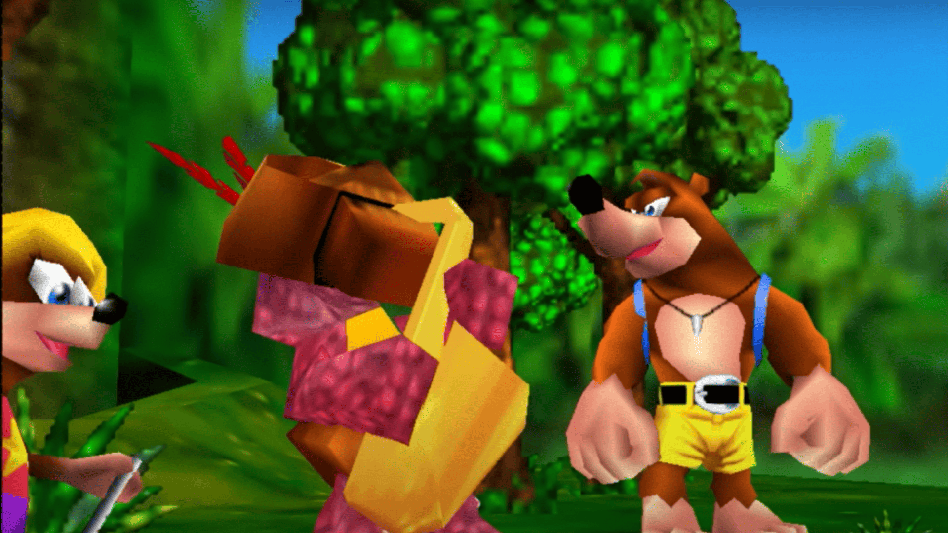 Captura de tela do trailer oficial do Banjo-Kazooie