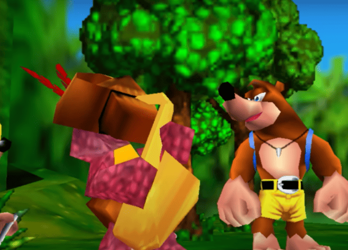 Captura de tela do trailer oficial do Banjo-Kazooie