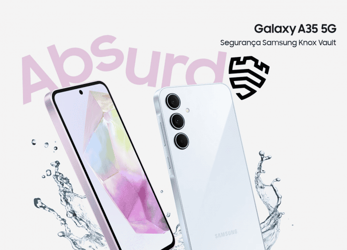 Galaxy A35. Imagem: Divulgação/Samsung