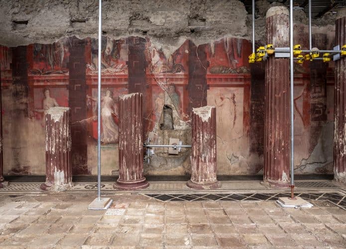 Afresco descoberto em Pompeia revela ritual a Dionísio