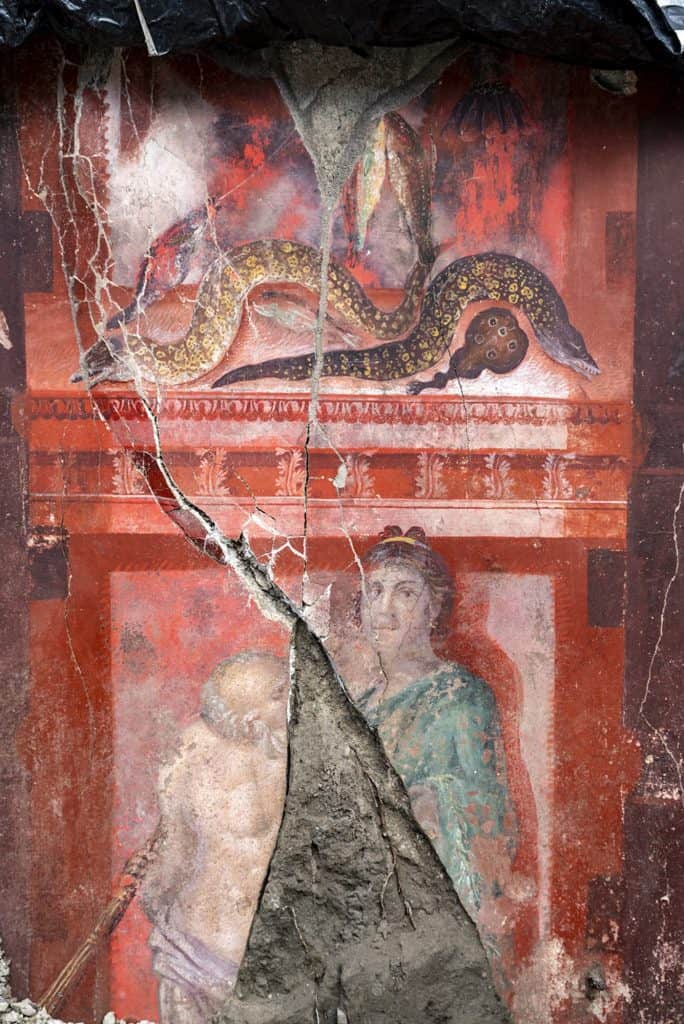 Afresco descoberto em Pompeia revela ritual a Dionísio