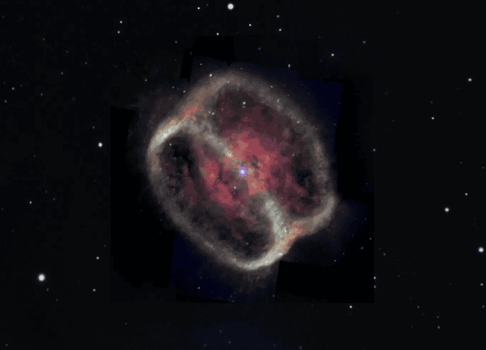 Par de anéis descoberto na NGC 1514, a Nebulosa Bola de Cristal, pelo James Webb