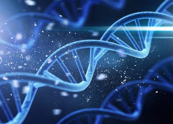Representação de um DNA