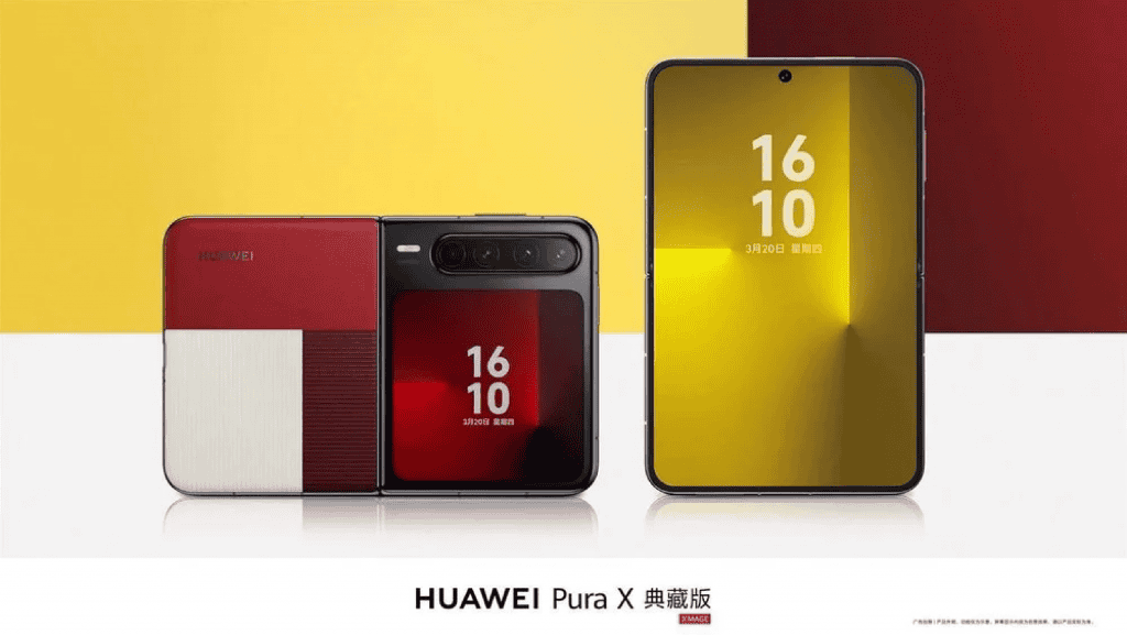 Celular dobrável Pura X, da Huawei