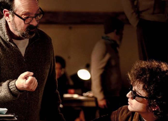 James Mangold no set de A Complete Unknown (2024)