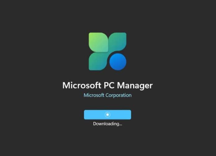 imagem mostra a interface do login inicial do app Microsoft PC Manager