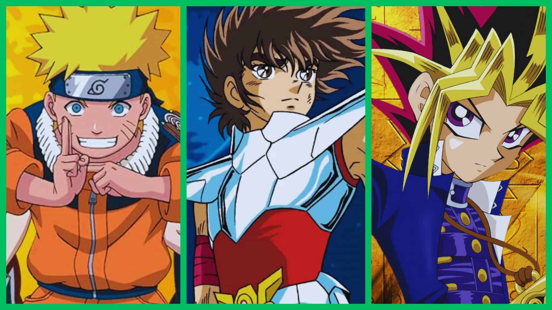 naruto, cavaleiros e yugioh