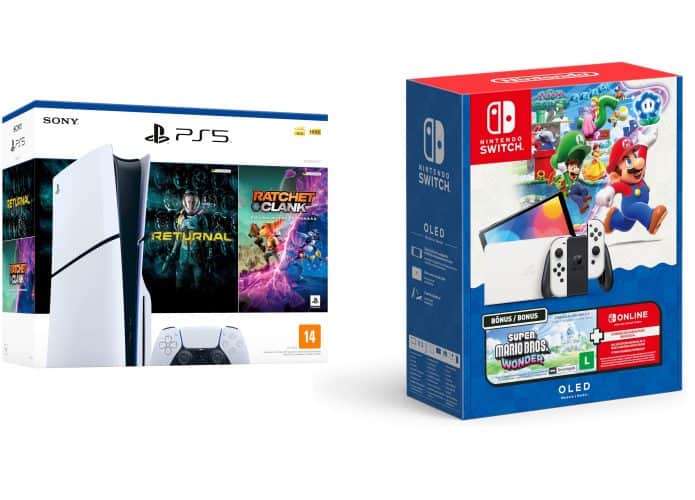 Games e consoles em oferta