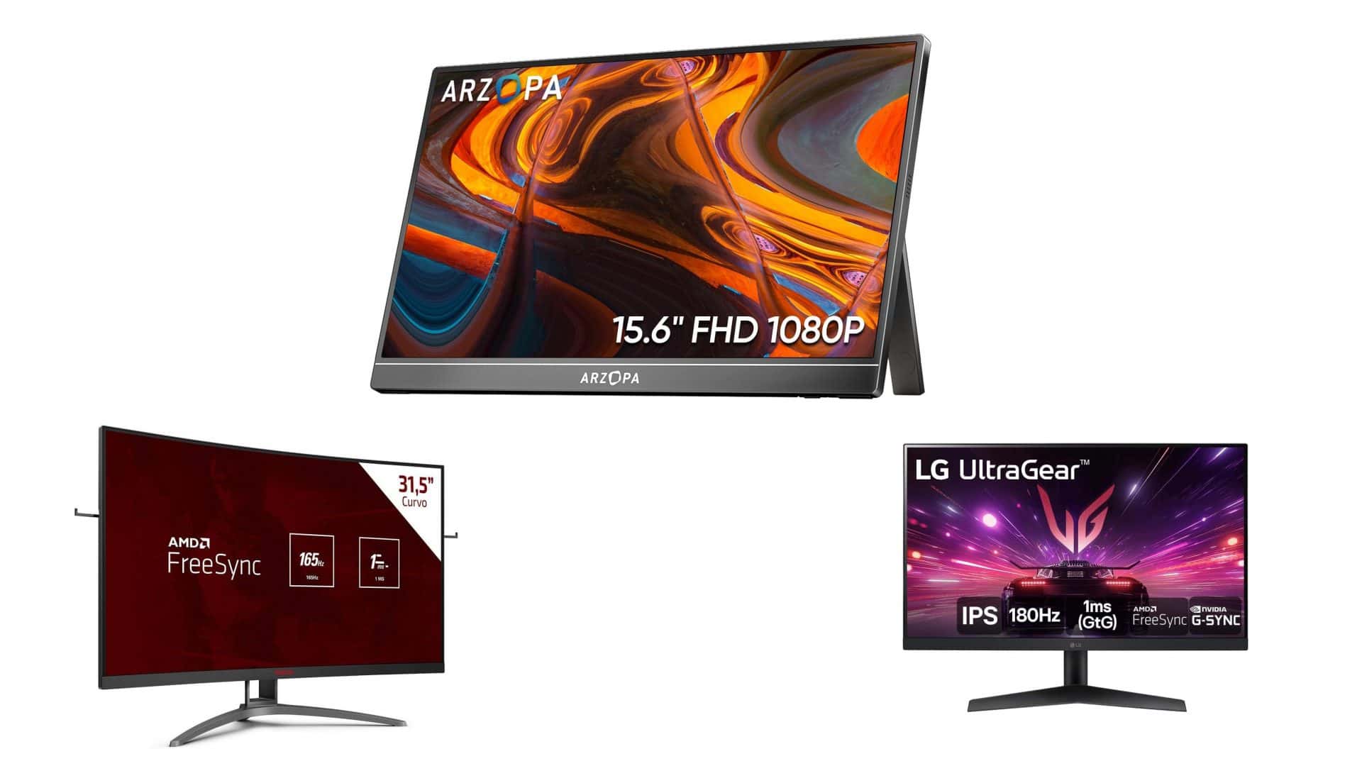 Monitores em oferta